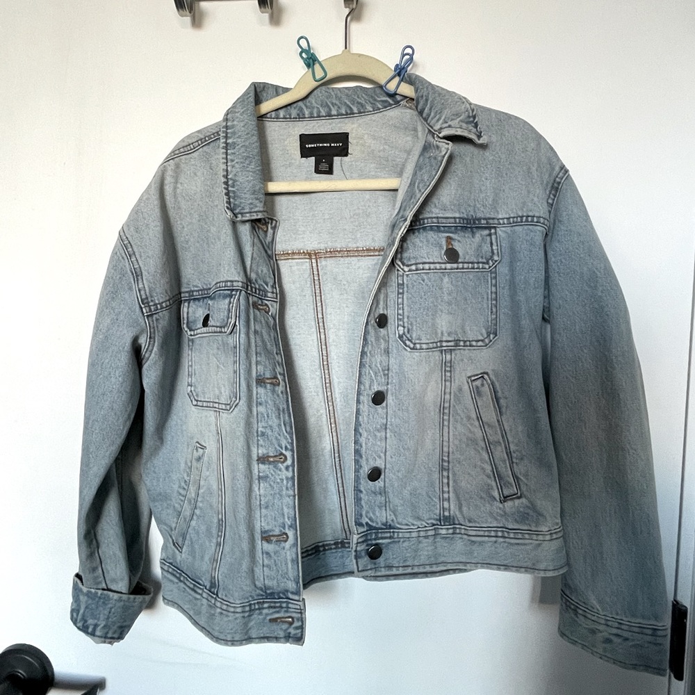 Something Navy Jean Jacket